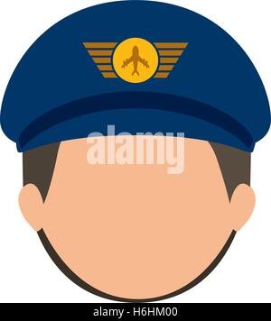 Detail Pilot Hat Vector Nomer 18