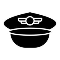 Detail Pilot Hat Vector Nomer 22