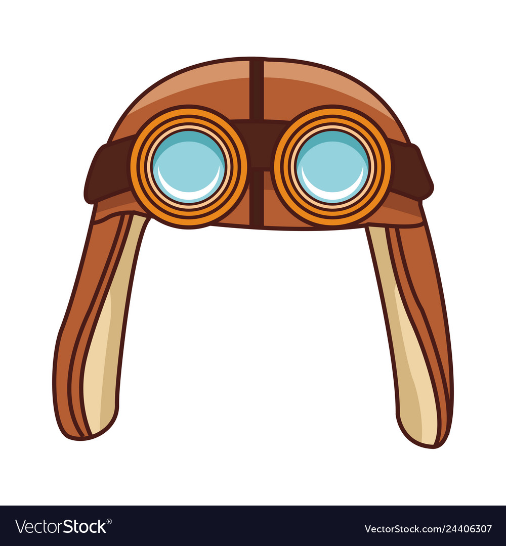 Detail Pilot Hat Vector Nomer 24