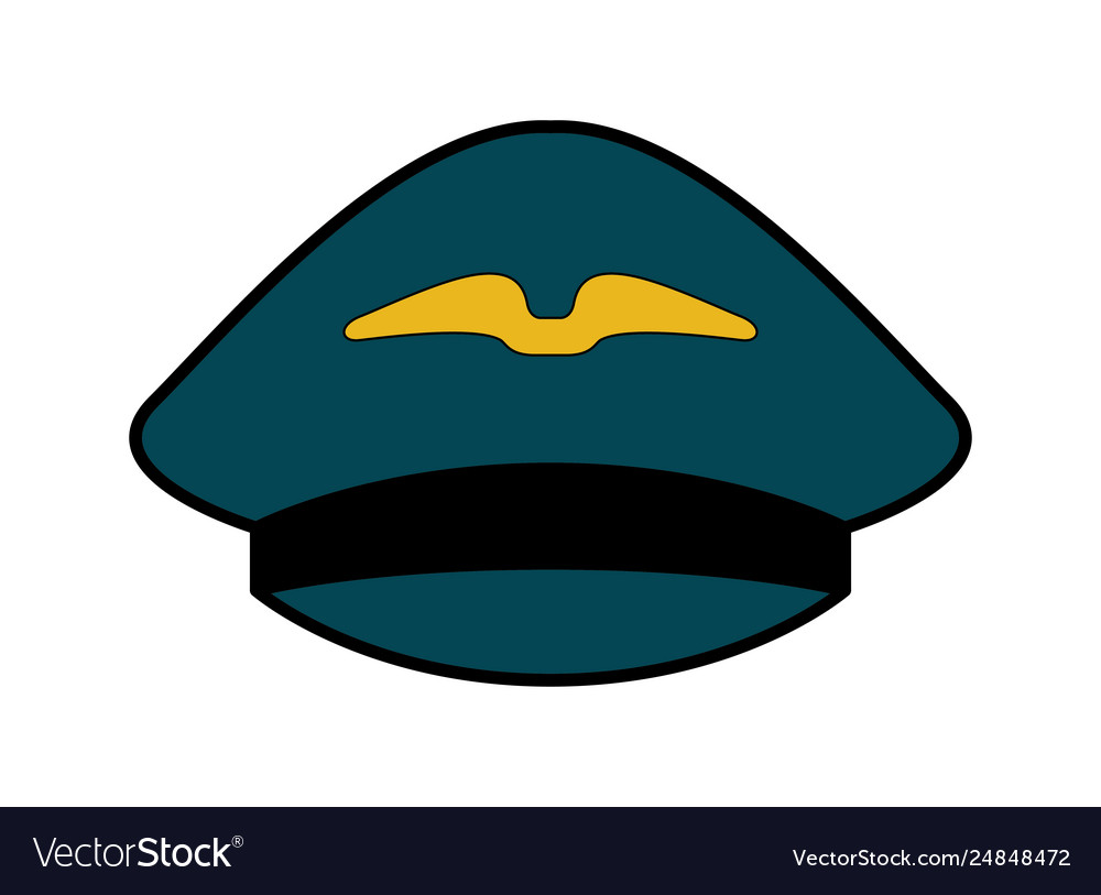 Detail Pilot Hat Vector Nomer 6