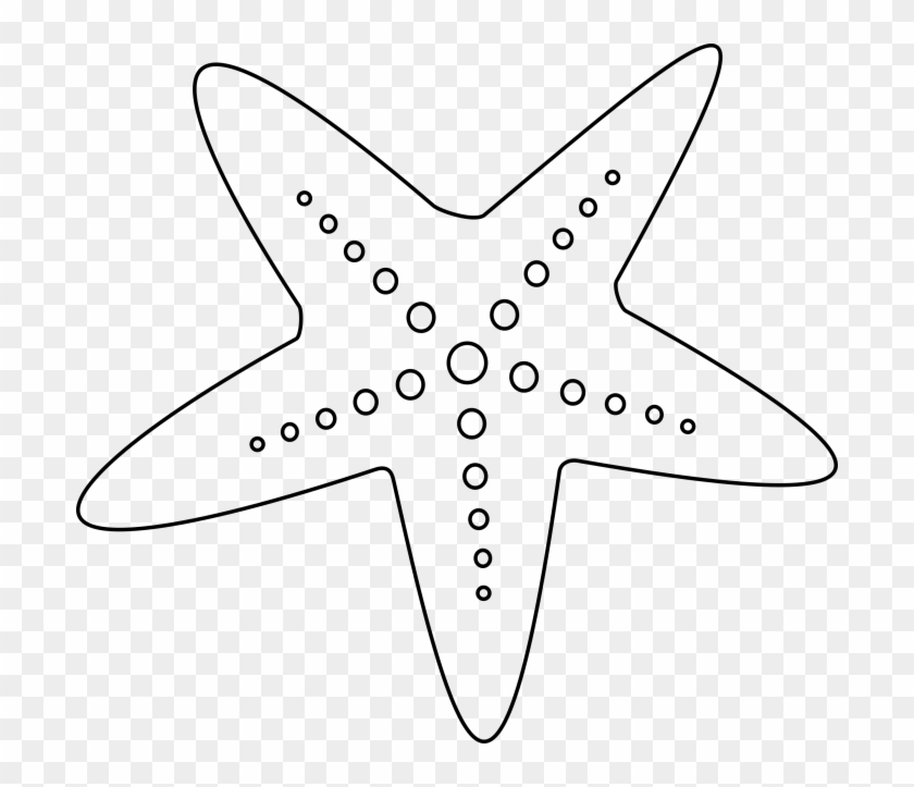 Detail Starfish Black And White Clipart Nomer 12