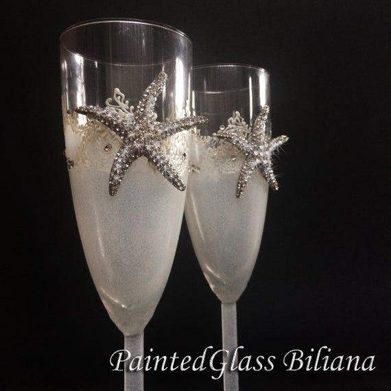 Detail Starfish Champagne Flutes Nomer 11