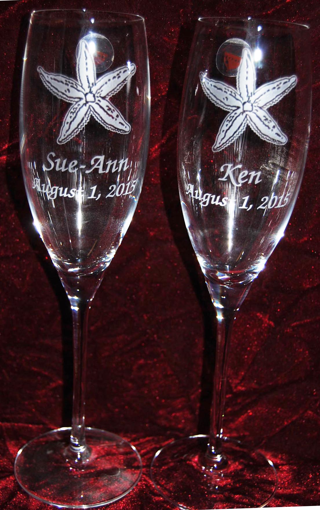 Detail Starfish Champagne Flutes Nomer 13