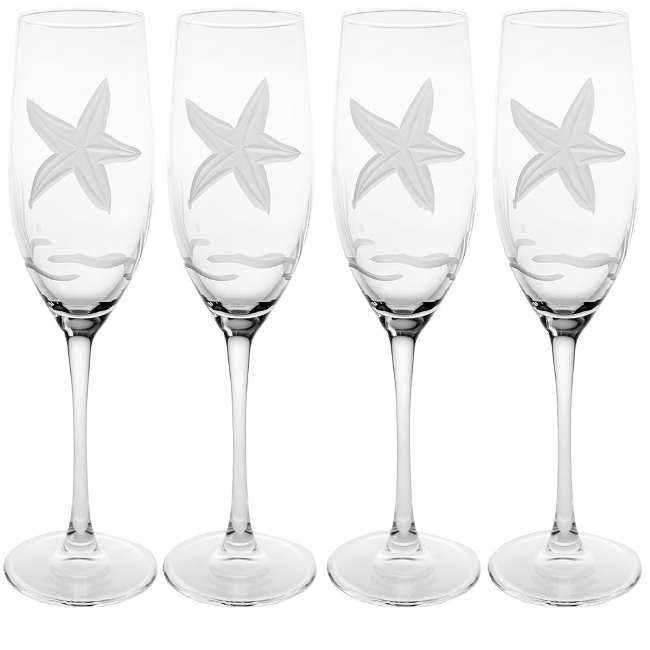 Detail Starfish Champagne Flutes Nomer 15