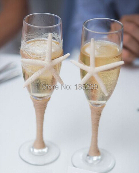 Detail Starfish Champagne Flutes Nomer 16