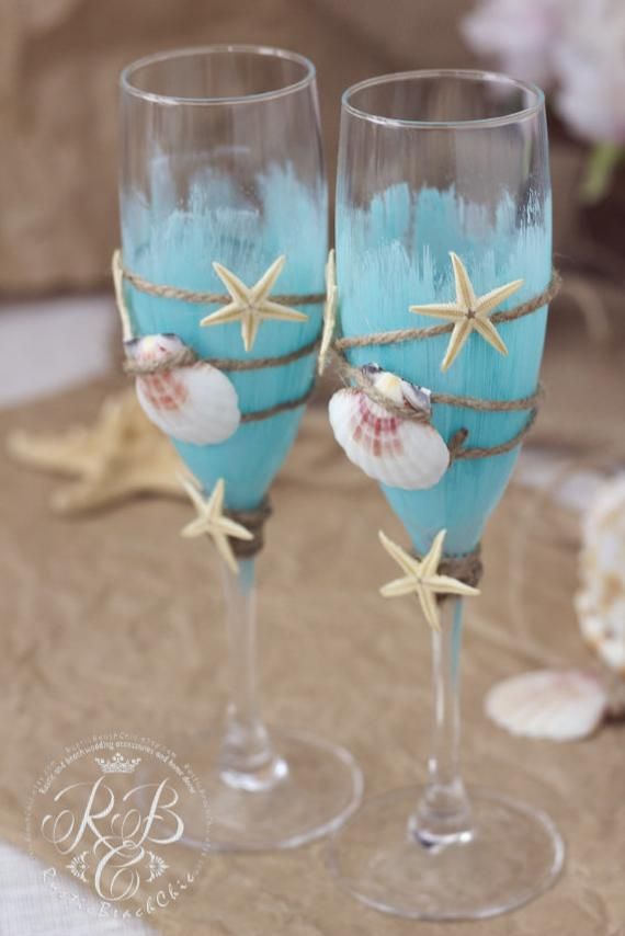 Detail Starfish Champagne Flutes Nomer 6