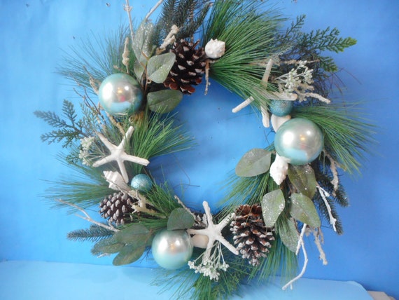 Detail Starfish Christmas Wreath Nomer 9