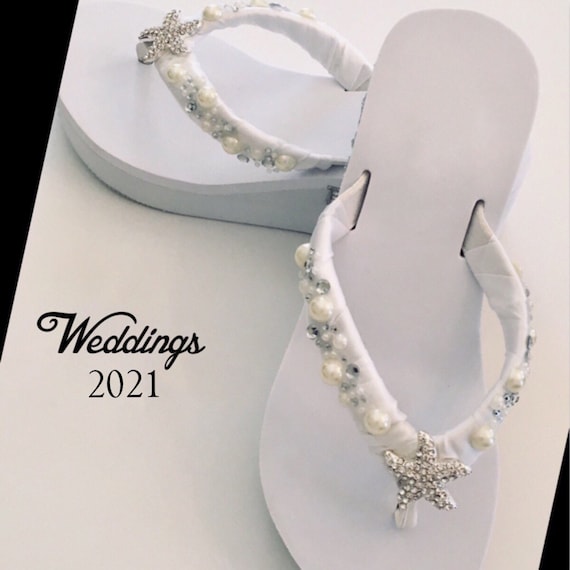 Detail Starfish Flip Flops Wedding Nomer 12