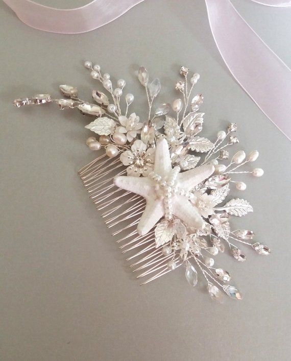 Detail Starfish Hair Comb Wedding Nomer 11