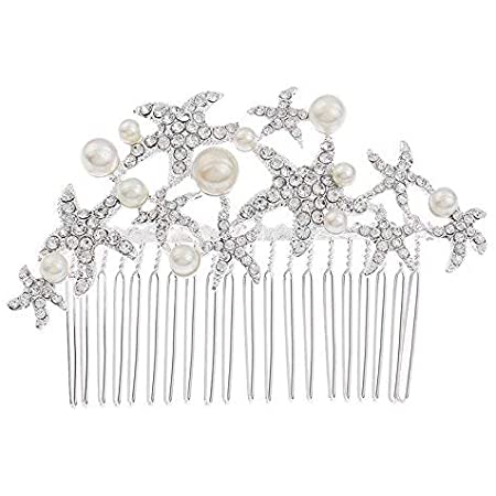 Detail Starfish Hair Comb Wedding Nomer 4