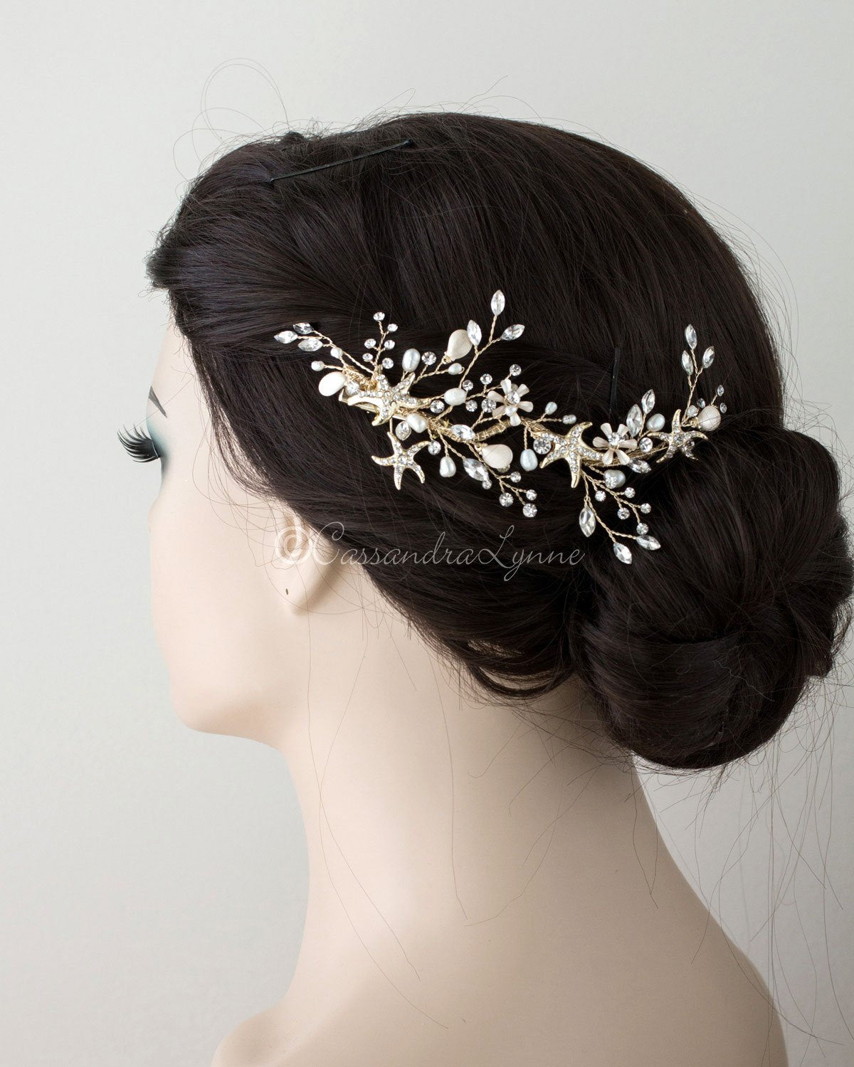 Detail Starfish Hair Comb Wedding Nomer 32