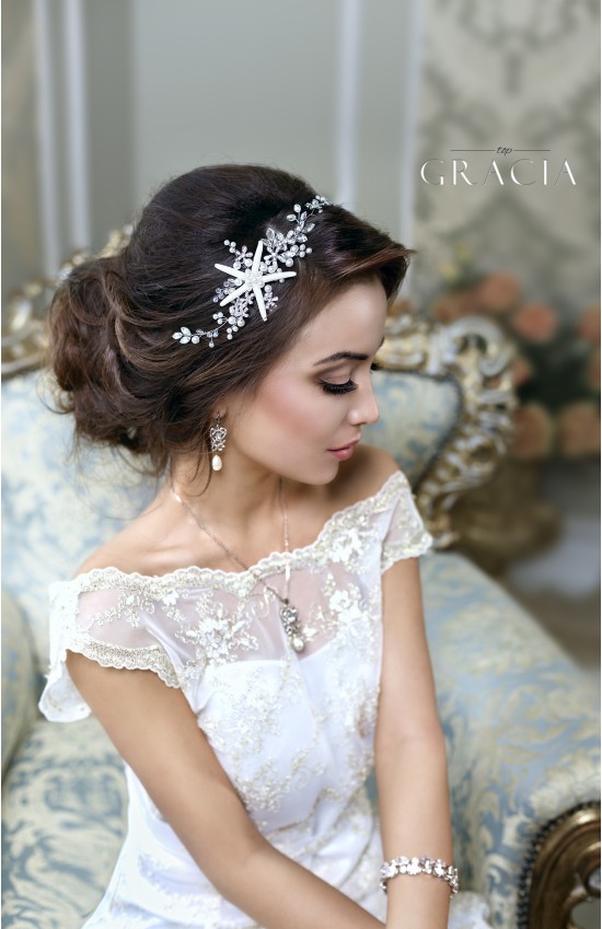 Detail Starfish Hair Comb Wedding Nomer 35