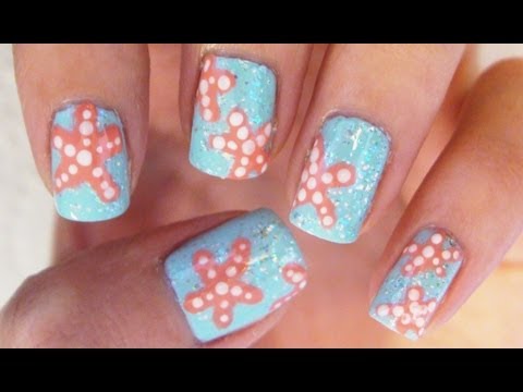 Detail Starfish Nails Design Nomer 4