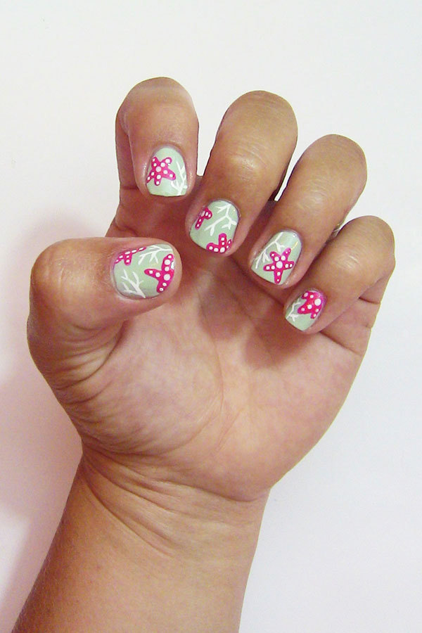 Detail Starfish Nails Design Nomer 41