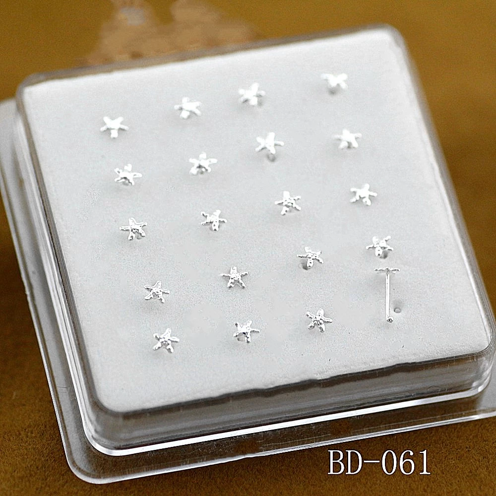 Detail Starfish Nose Ring Nomer 16