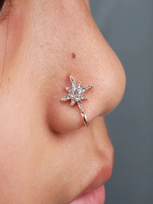 Detail Starfish Nose Ring Nomer 37
