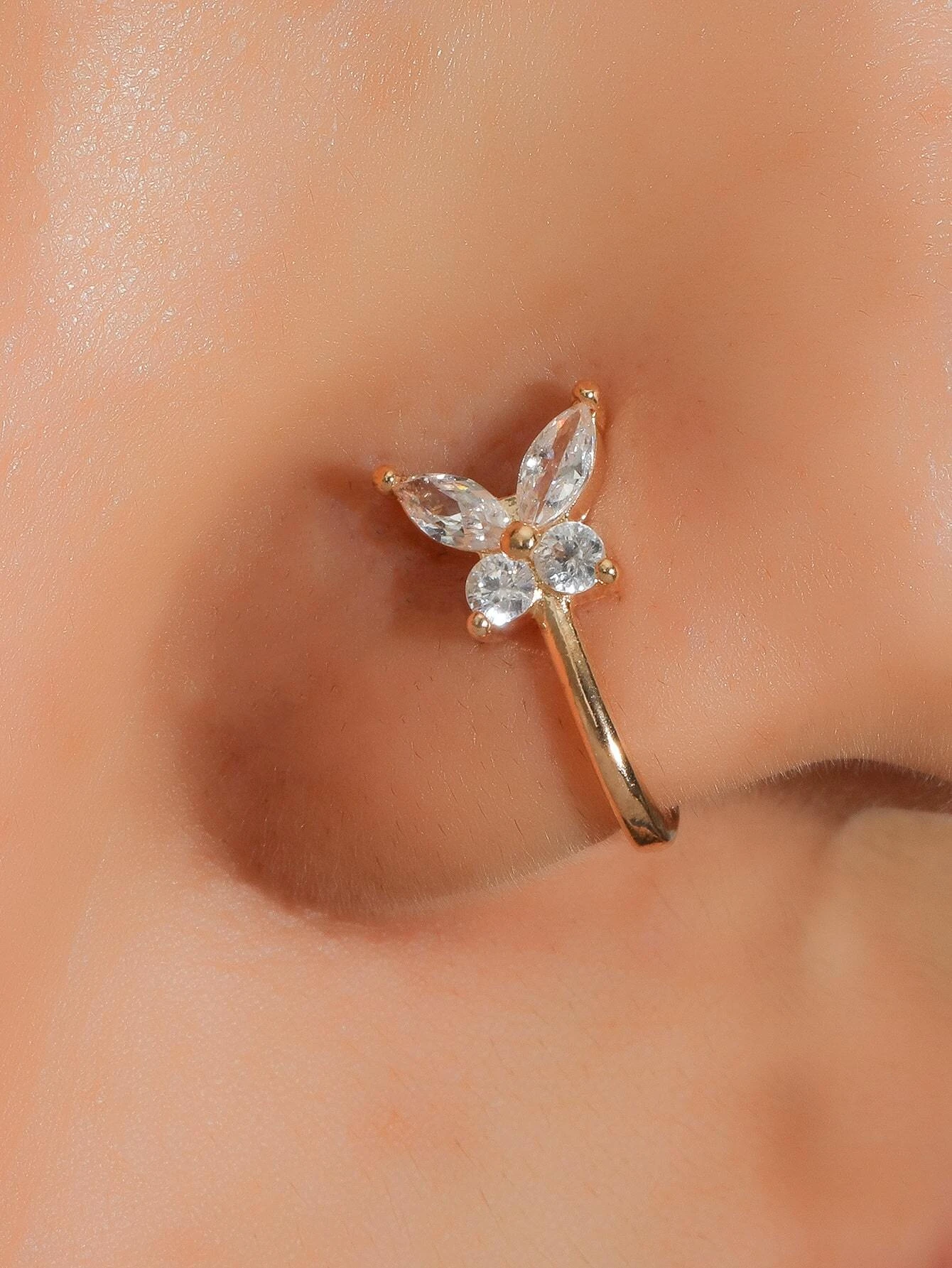 Detail Starfish Nose Ring Nomer 49