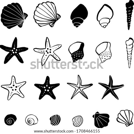 Detail Starfish Silhouette Clip Art Nomer 24