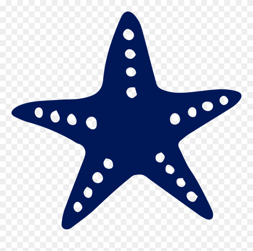 Detail Starfish Silhouette Clip Art Nomer 2