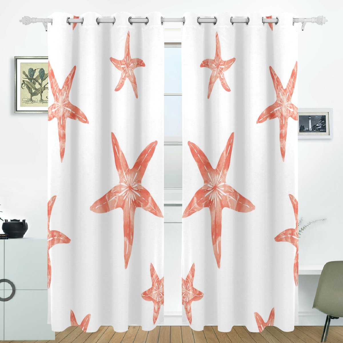 Detail Starfish Window Curtains Nomer 4