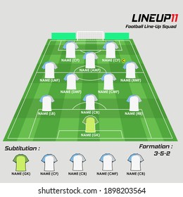 Detail Starting Line Up Polos Nomer 11