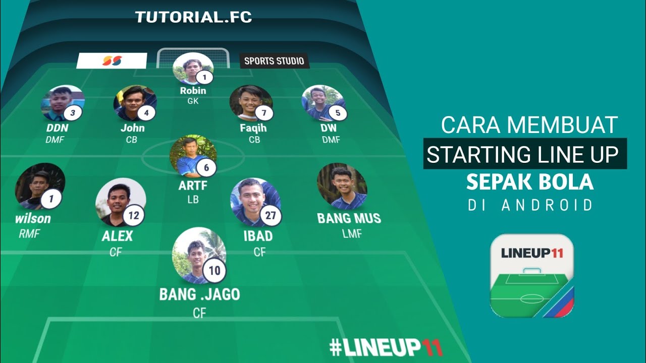 Detail Starting Line Up Polos Nomer 17