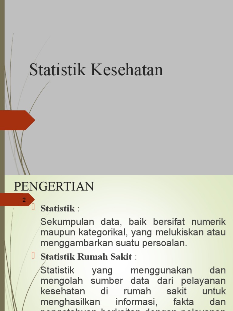 Detail Statistik Rumah Sakit Nomer 40