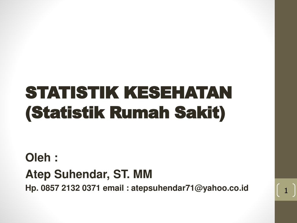 Detail Statistik Rumah Sakit Nomer 8