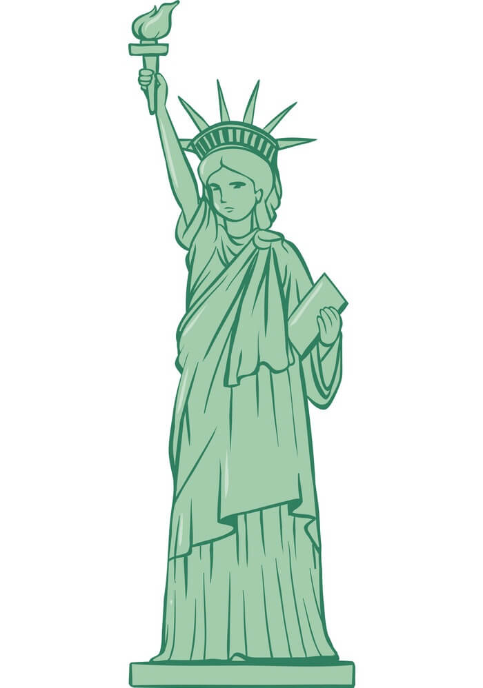 Detail Statue Of Liberty Clip Art Free Nomer 3