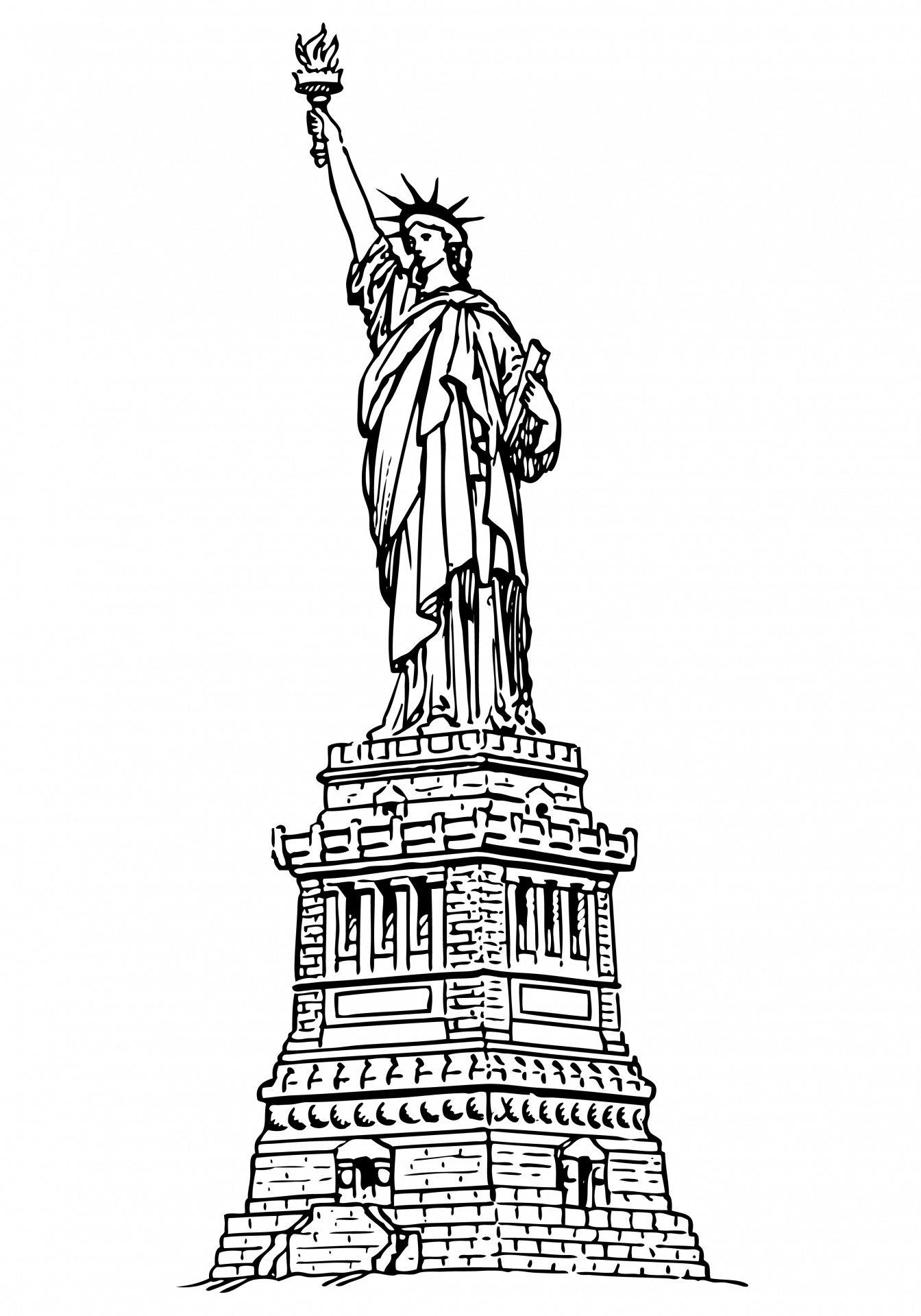 Detail Statue Of Liberty Clip Art Free Nomer 15