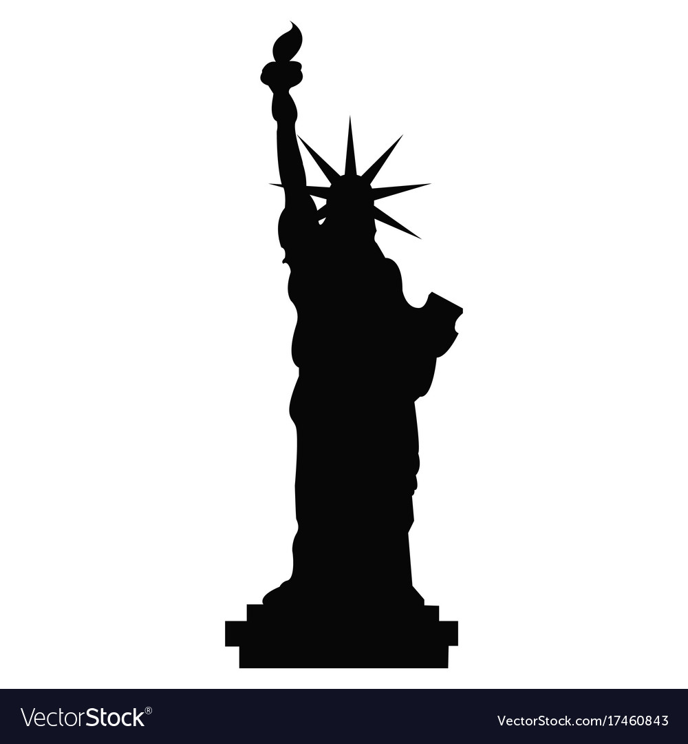 Detail Statue Of Liberty Silhouette Vector Nomer 2