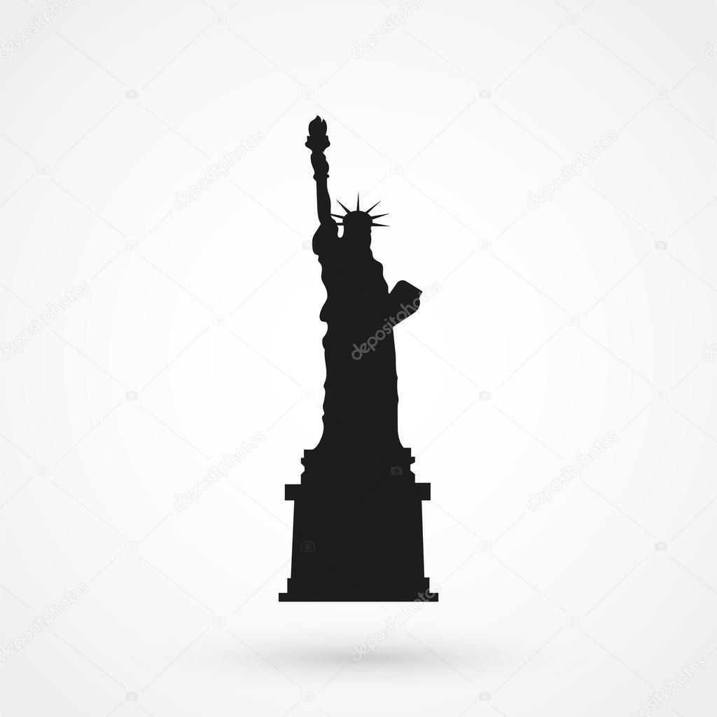 Detail Statue Of Liberty Silhouette Vector Nomer 14