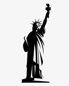 Detail Statue Of Liberty Silhouette Vector Nomer 27