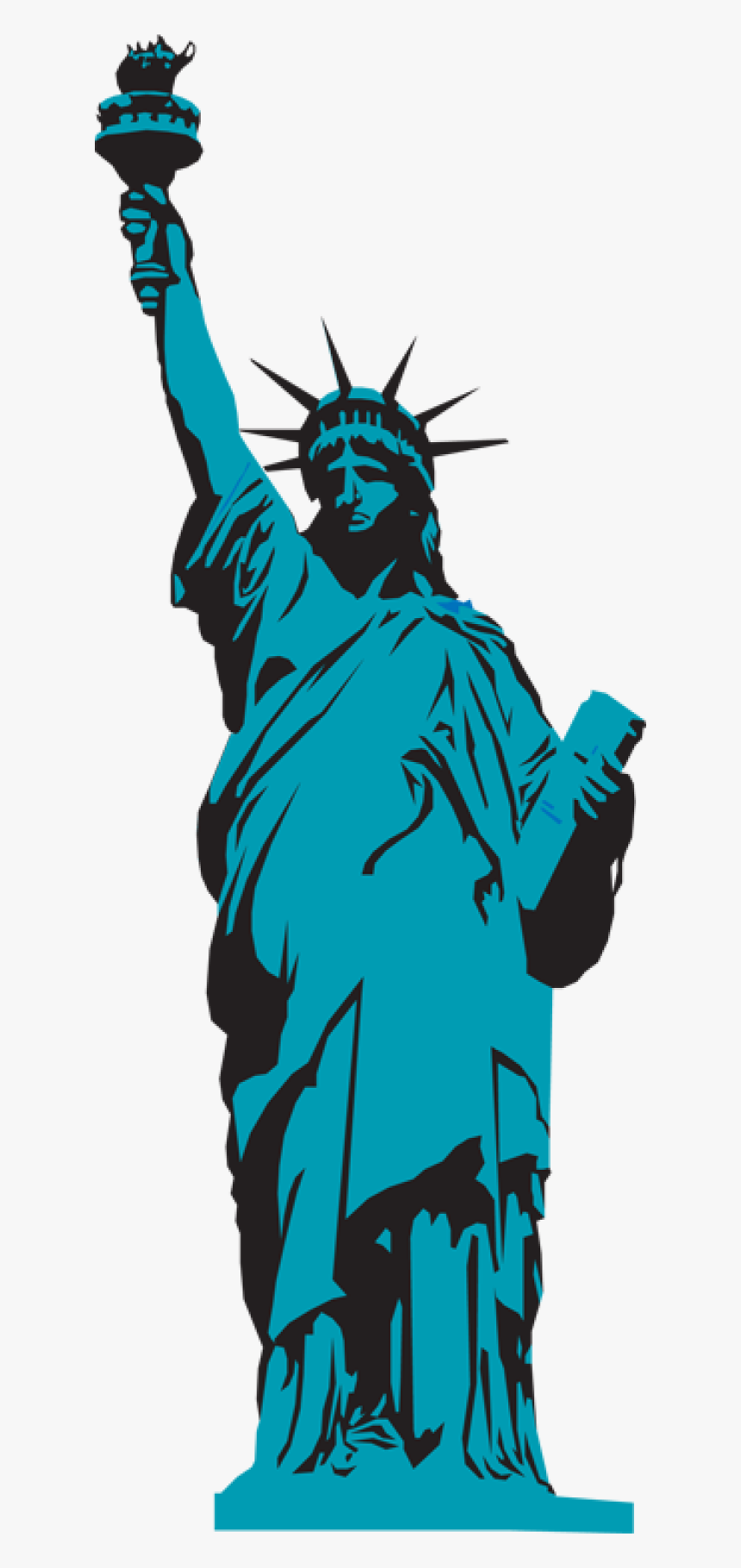 Detail Statue Of Liberty Silhouette Vector Nomer 31