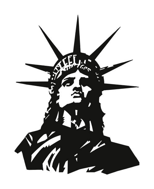 Detail Statue Of Liberty Silhouette Vector Nomer 43