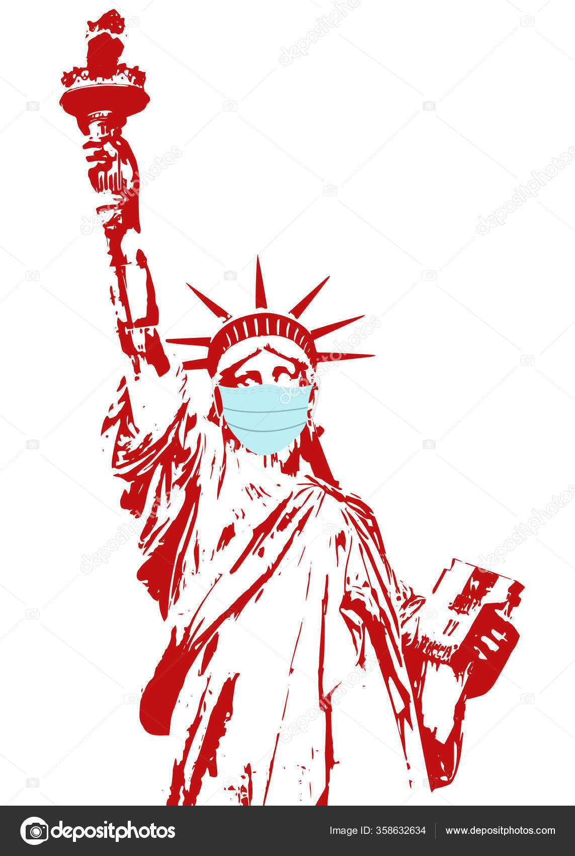 Detail Statue Of Liberty Silhouette Vector Nomer 48