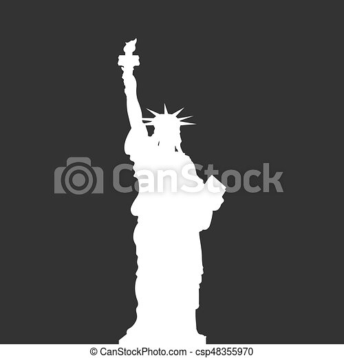 Detail Statue Of Liberty Silhouette Vector Nomer 54