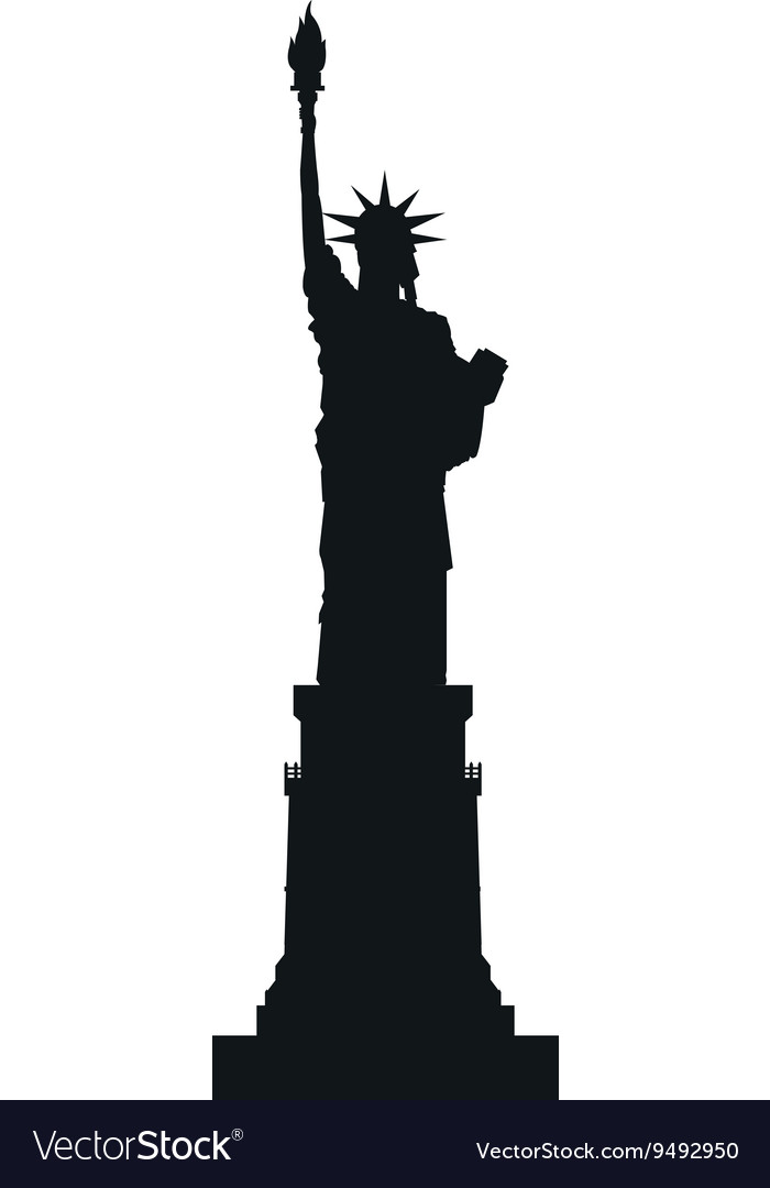 Detail Statue Of Liberty Silhouette Vector Nomer 7