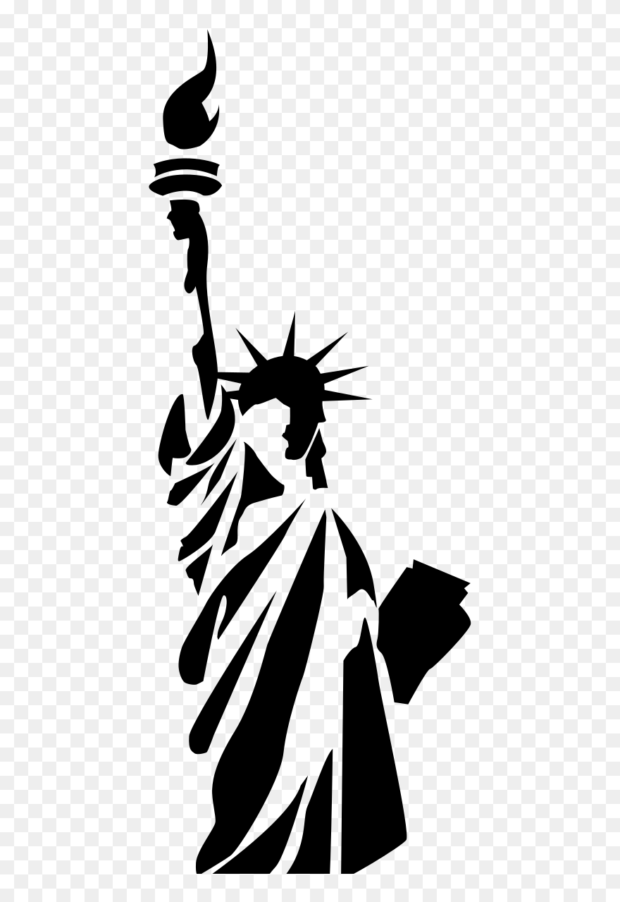 Detail Statue Of Liberty Torch Clipart Nomer 14