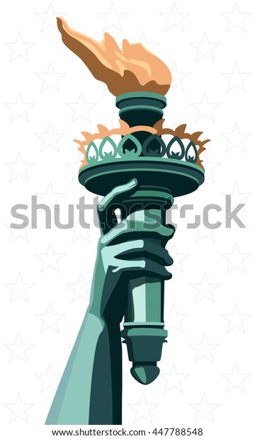 Detail Statue Of Liberty Torch Clipart Nomer 18