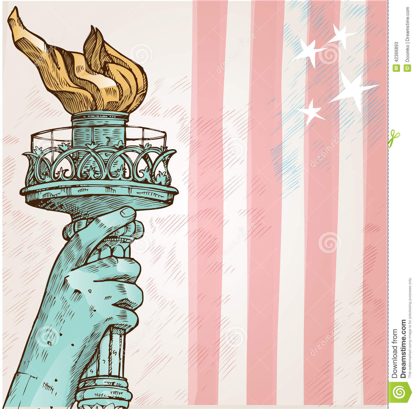 Detail Statue Of Liberty Torch Clipart Nomer 31