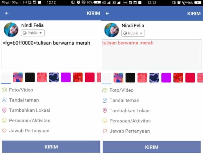 Detail Status Fb Warna Nomer 12