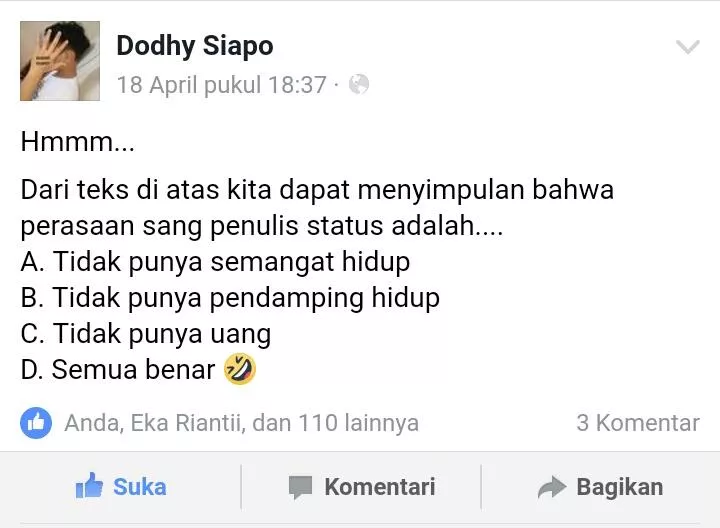 Detail Status Yang Banyak Di Like Nomer 3
