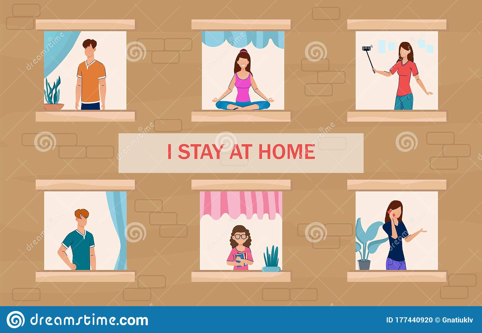 Detail Stay At Home Cartoon Nomer 32