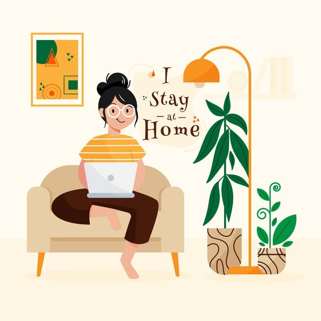 Detail Stay At Home Cartoon Nomer 49