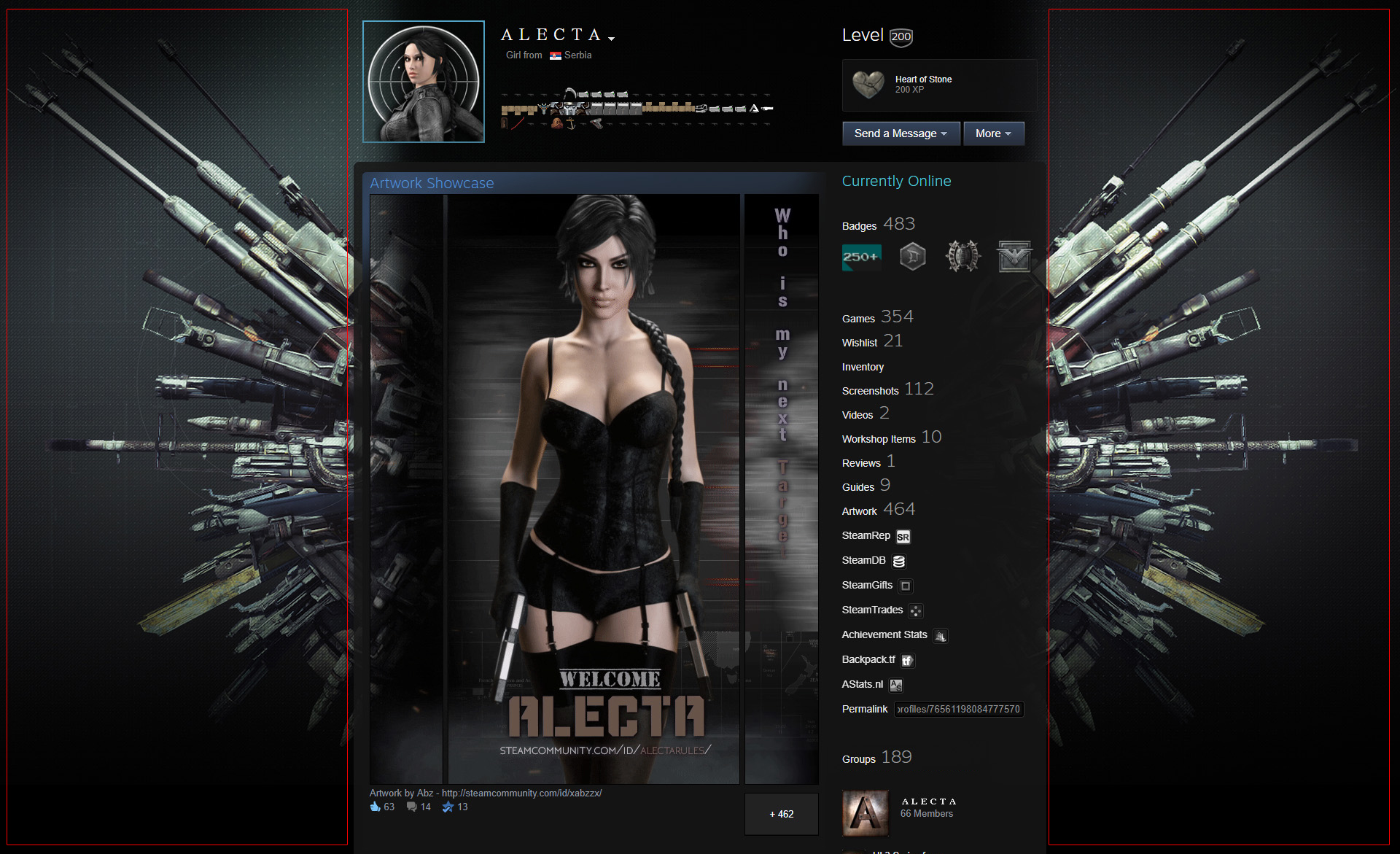 Detail Steam Profile Custom Background Nomer 25