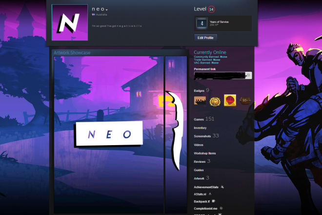 Detail Steam Profile Custom Background Nomer 31