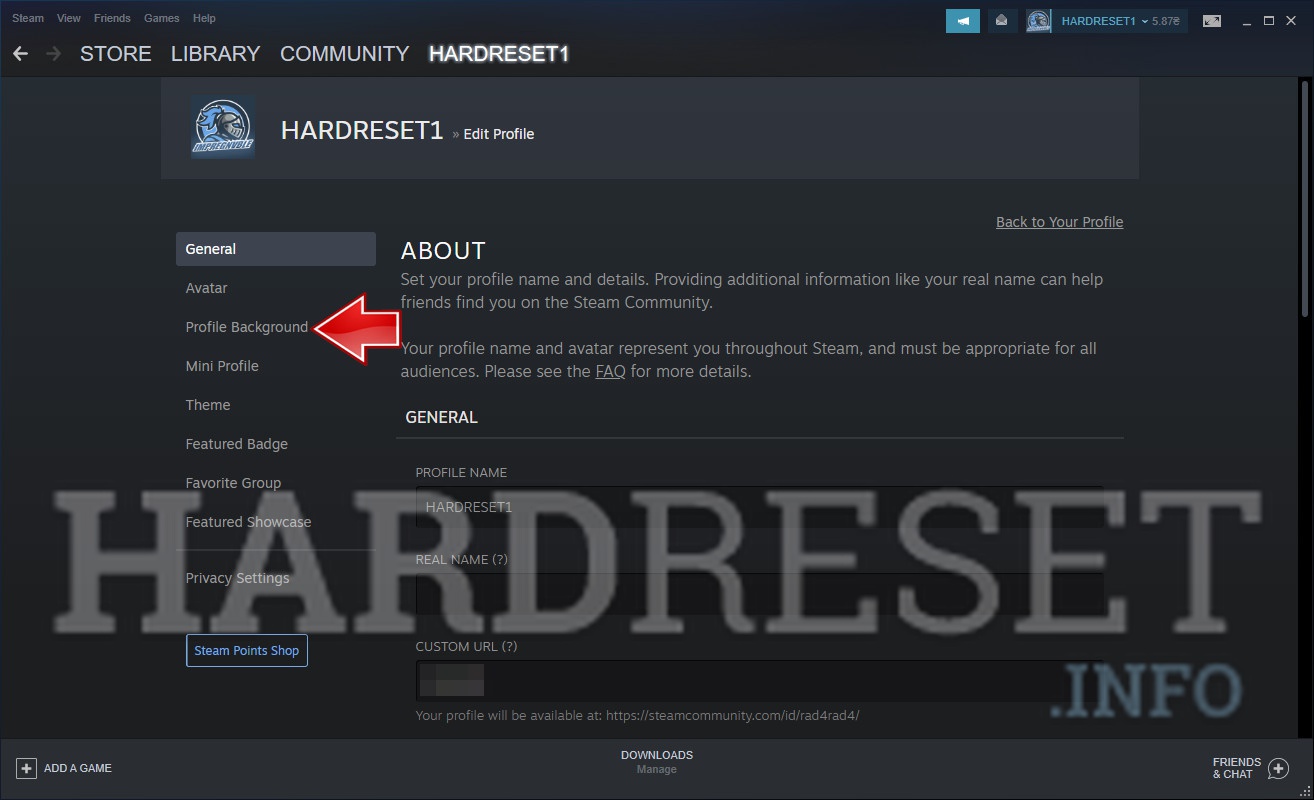 Detail Steam Profile Custom Background Nomer 42