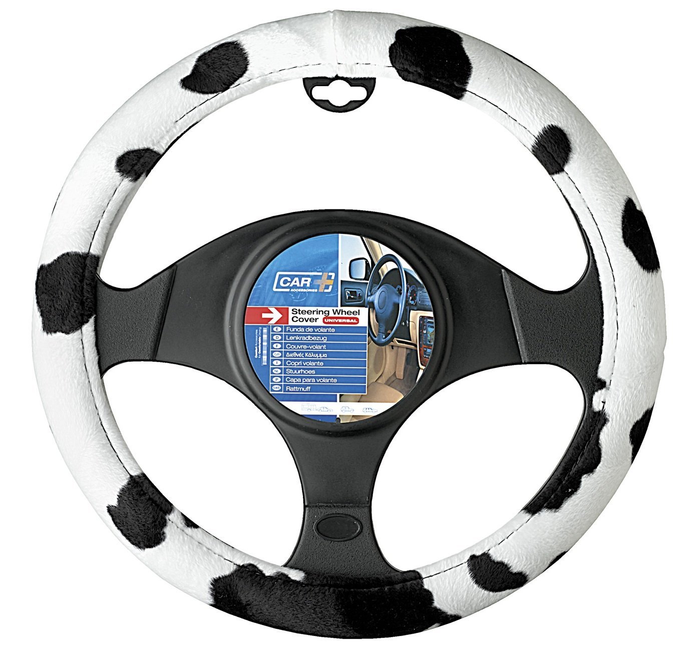 Detail Steering Wheel Cover Cow Print Nomer 37