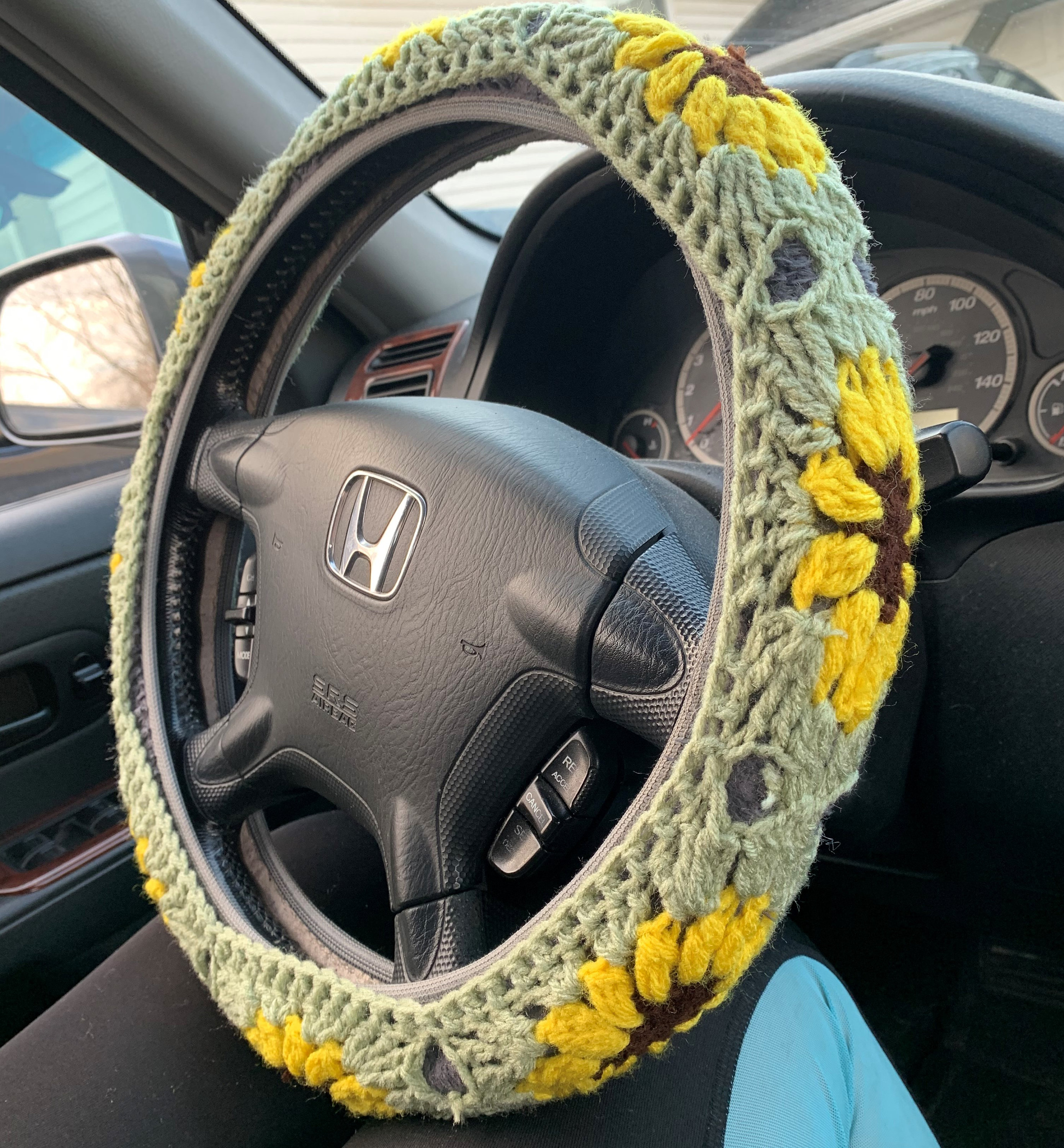 Detail Steering Wheel Cover Sunflower Nomer 16